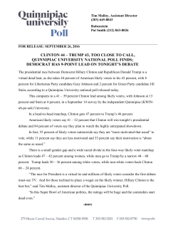 Quinnipiac - RealClearPolitics