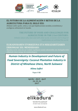 El futuro de la alimentaci&oacute;n y la Agricultura en el