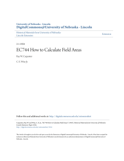 EC744 How to Calculate Field Areas
