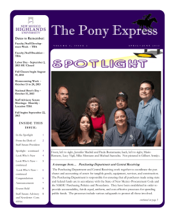 The Pony Express - New Mexico Highlands University`s Computer