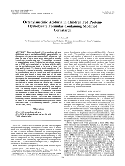 Hydrolysate Formulas Containing Modified Cornstarch