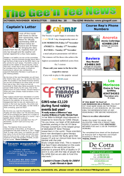 OCT/NOV 2008 - Golf International Nerja Society