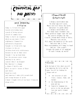 Comparing Rap and Poetry