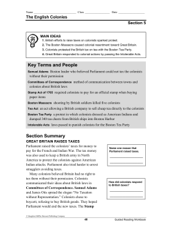 Section Summary Key Terms and People