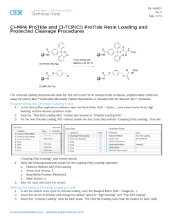 Cl-MPA ProTide and Cl-TCP(Cl) ProTide Resin Loading and