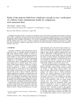 Study of the neutron field from a hadronic cascade in iron