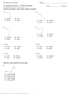 1st semester review with answers