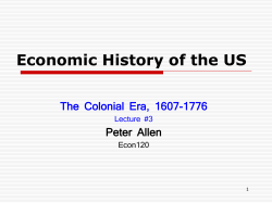 Economic History of the US