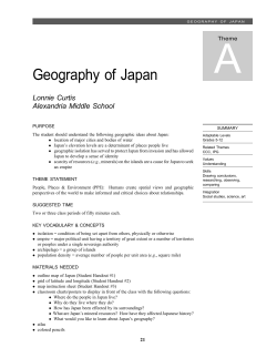 Geography of Japan - Indiana University Bloomington