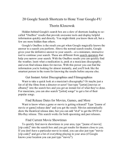 20 Google Search Shortcuts to Hone Your Google-Fu