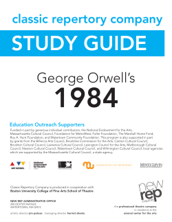 George Orwell`s - New Repertory Theatre