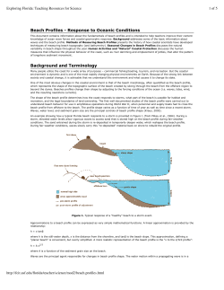 Beach Profiles - Florida Center for Instructional Technology