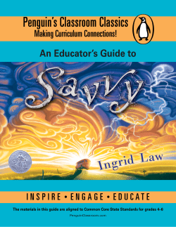 Grades 4-6: Savvy by Ingrid Law