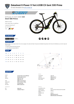 E-Power X Vert 650B CX Gent 500 Prime | Corratec