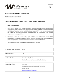 operation barnett: east coast tidal surge