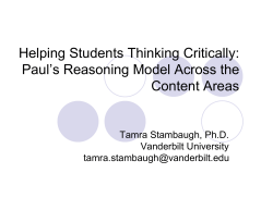 Paul`s Reasoning - Vanderbilt University