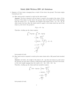 Math 2260 HW #5 Solutions