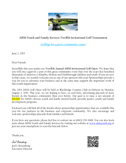 Joel Rosenberg - AHM Youth And Family Services