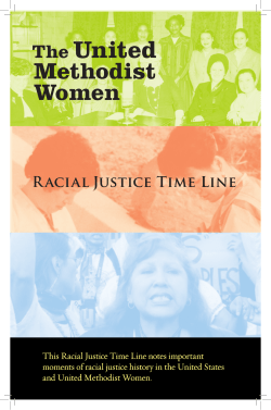 United Methodist Women - Racial Justic Time Line