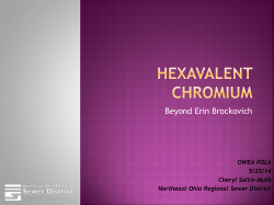 Beyond Erin Brockovich - Ohio Water Environment Association