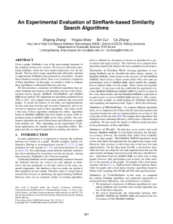 An Experimental Evaluation of SimRank