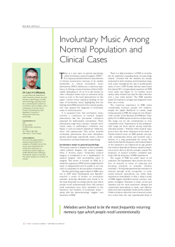 Involuntary Music Among Normal Population and Clinical
