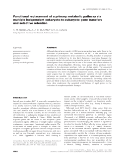 Functional replacement of a primary metabolic pathway via multiple