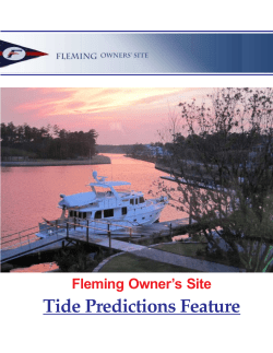 The Tide Predictions Feature