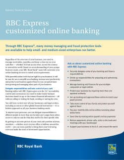 RBC Express Fact Sheet