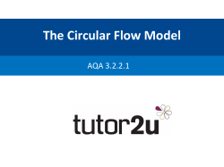 The Circular Flow Model