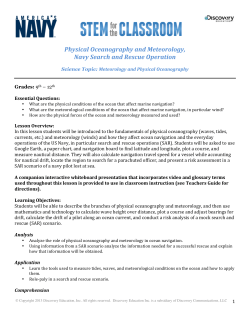 Physical Oceanography and Meteorology