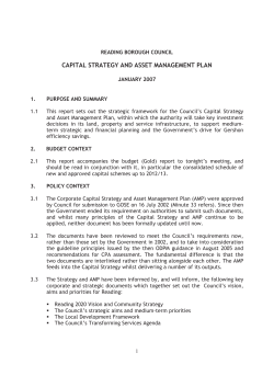 Capital Strategy - Reading Borough Council