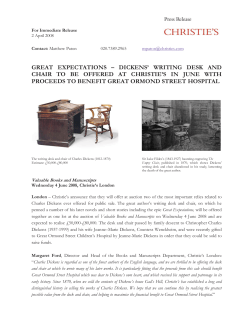 GREAT EXPECTATIONS &ndash; DICKENS` WRITING DESK AND CHAIR