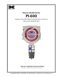 PI-600 - Detcon