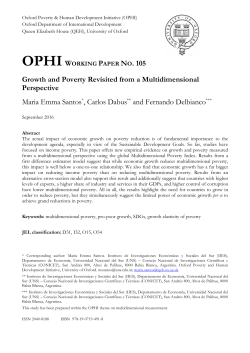 Growth and Poverty Revisited from a Multidimensional