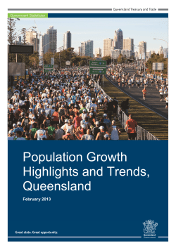 Population Growth Highlights and Trends 2013
