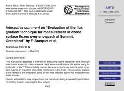 Interactive comment on &ldquo;Evaluation of the flux gradient