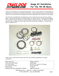 Gauge Kit Installation For The `99-05 Miata