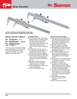 Master Vernier Calipers