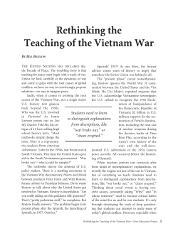 Rethinking the Teaching of the Vietnam War