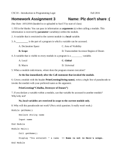 Homework Assignment 3 Name: Plz don`t share :(