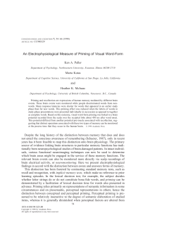 An Electrophysiological Measure of Priming of Visual Word-Form
