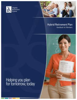 Hybrid Retirement Plan Handbook for Members