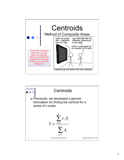 Centroids by Composite Areas