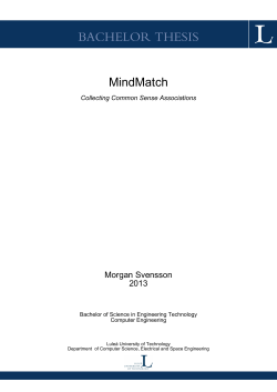 MindMatch: Insamling av gemena associationer