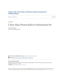 Classic Maya Women Rulers in Monumental Art