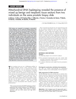 Mitochondrial DNA haplotyping revealed the presence of mixed up