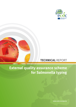 External quality assurance scheme for Salmonella typing