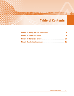 Table of Contents - Manitoba Public Insurance