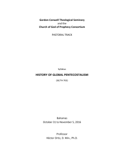 history of global pentecostalism - Gordon